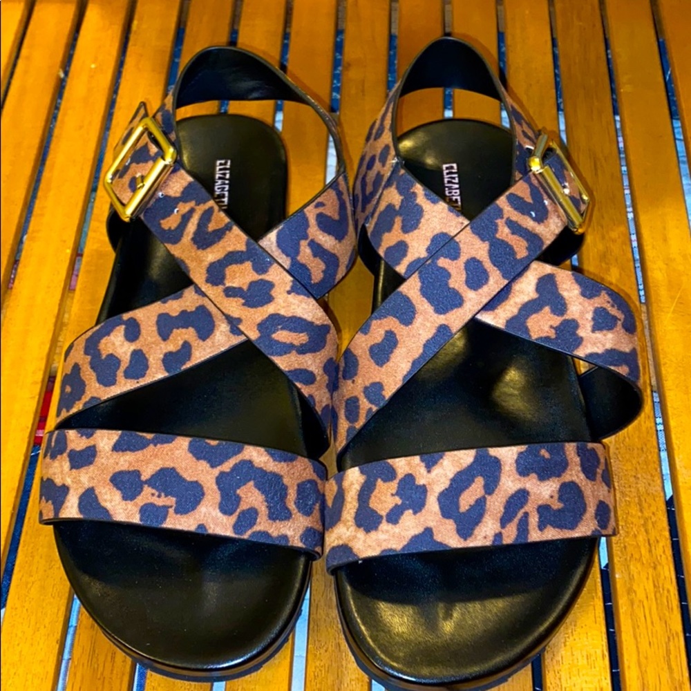 Elizabeth and James 6 Leopard Print Sample Shoes